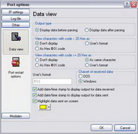 COM Port Data View