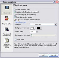 Serial Port Logger Window View